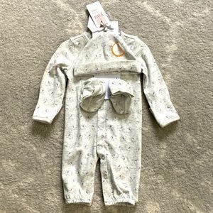 NWT - Carters 3pc Baby Reversible Sleep Sack Pajama Set